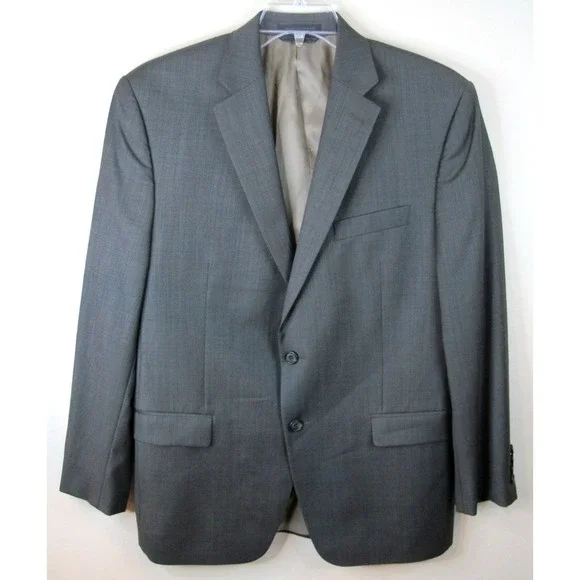 Lauren Ralph Lauren 100% Wool Gray 2 Button Blazer‎ Sport Coat Jacket 40 R