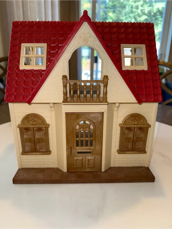 🐰 Calico Critters Red Roof Cozy Cottage Starter Home Dollhouse