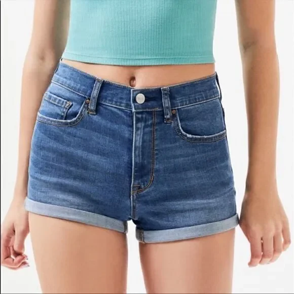 Pacsun High Rise Super Stretch Shortie‎