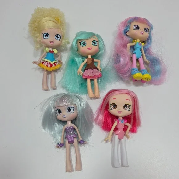 Shopkins Shoppies Dolls Lot Popette Peppa Mint Rainbow Kate Gemma Stone Donatina