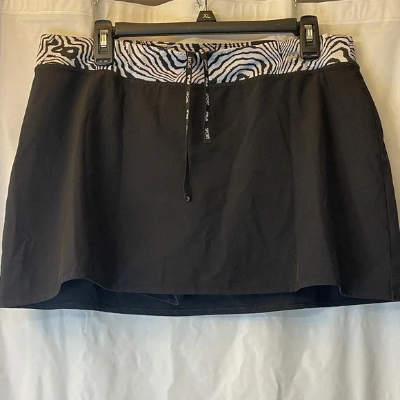 Fila Sport Women Live In Motion Athletic Skort Zebra Waistband Y2K Style Sz L‎