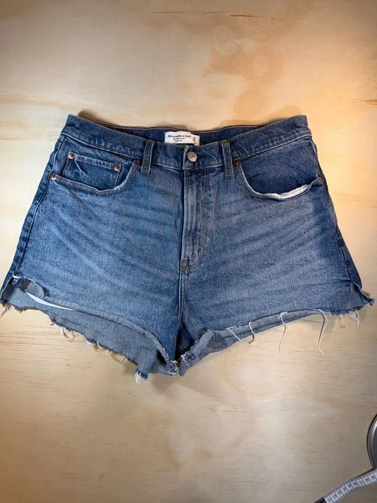 Abercrombie & Fitch Curve Love The Mom Short High Rise