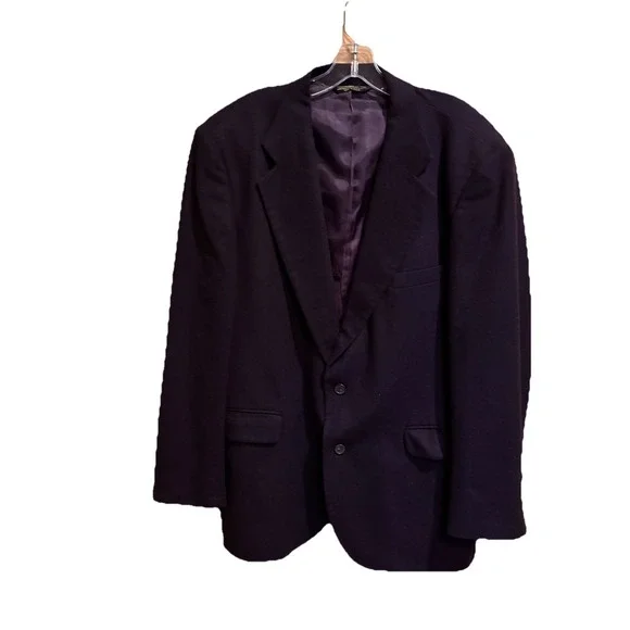 Branford & Taylor 100% Cashmere Blazer Mens 46R Navy‎ Blue 2 Button Sport Coat