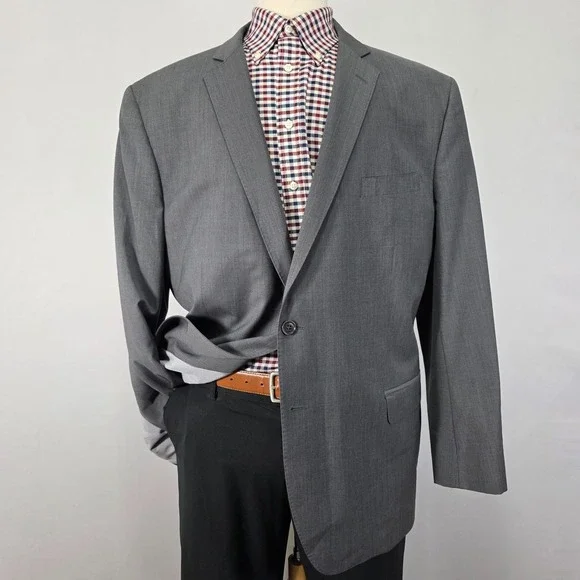 Brooks‎ Brothers Explorer Men's Sport Coat Blazer Two Button Gray Madison 50R