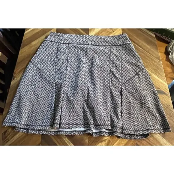 Fringe Skort‎ Skirt Golf Wicking Geometric Athletic Tennis Womens Small