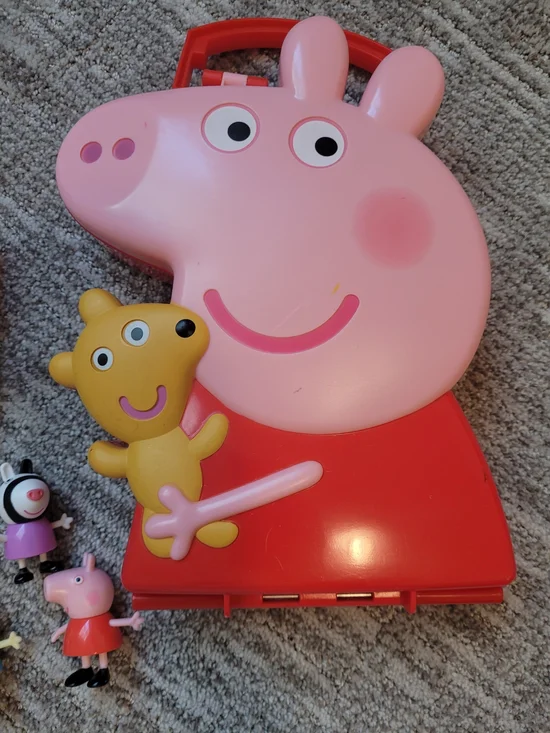 Peppa Pig Pink and Red Carry Case  - Kids Toys