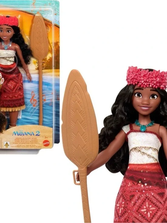 Mattel Moana 2 Doll with Red Dress & Pink Floral Crown