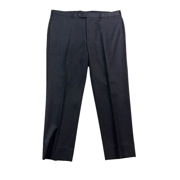 Brooks Brothers 42x30 Charcoal Madison‎ Dress Suit Pants Wool Flat Front Trouser