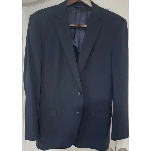 Brooks Brothers Men's Brookscool 2 Button Navy Blue Sports Coat Size 44 L