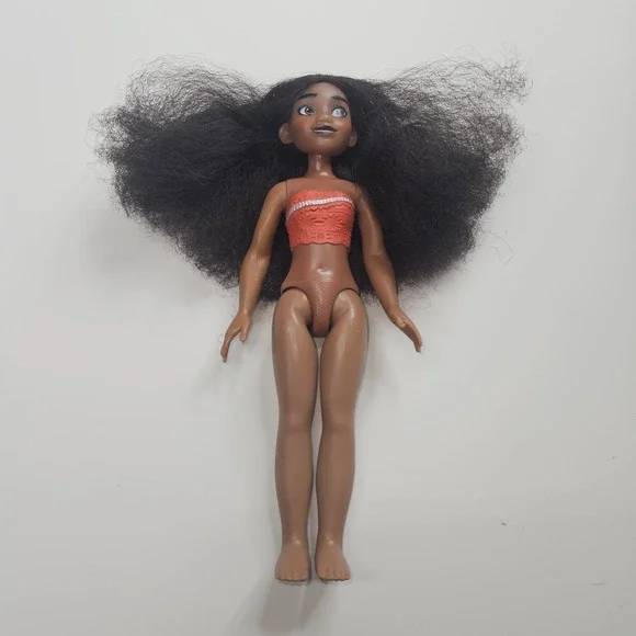 Disney Moana Princess Doll Hasbro F5093 Molded Orange Top Curly Hair 10