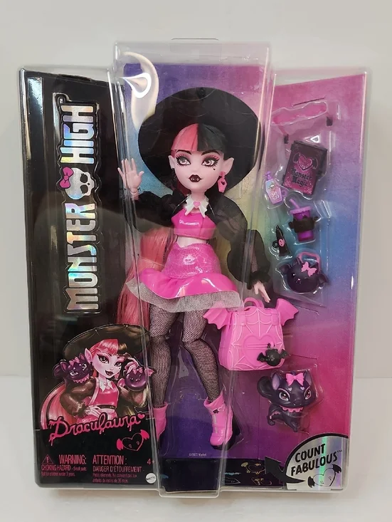 Monster High Draculaura Count Fabulous Doll Mattel 2023 NIB