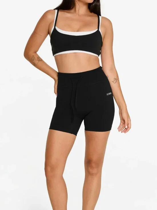 Shop Form Black Drawstring Shorts