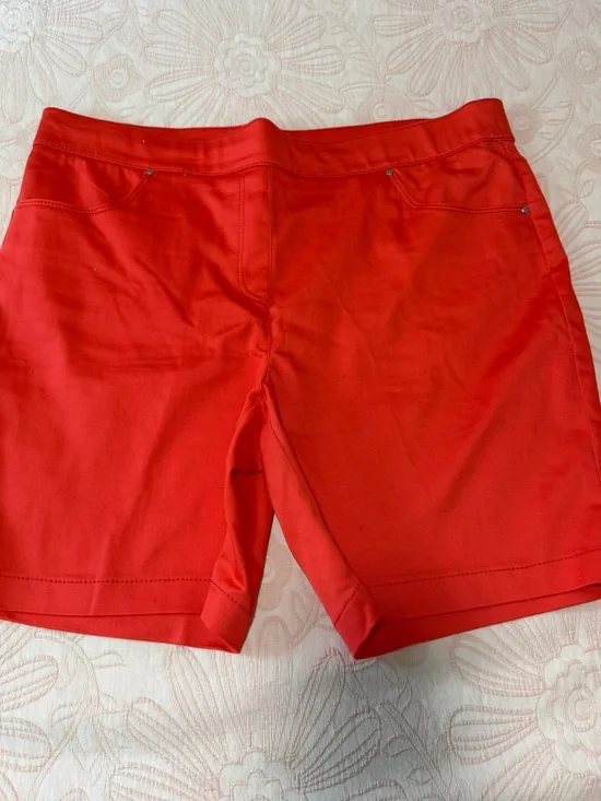 Coral Bay Vibrant Red Orange Shorts