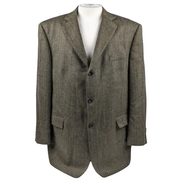 Joseph & Feiss Herringbone Lambswool Blazer‎ 46R