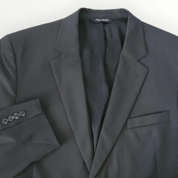 Jos. A. Bank Traveler’s Collection Men’s 46R Black 100%‎ Wool Two-Button Blazer