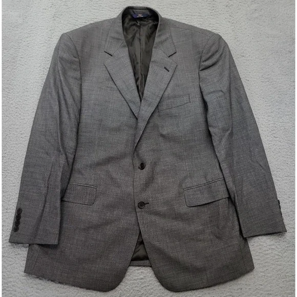 Brooks Brothers 346 Stretch Men's‎ 43R (41) Blazer Gray Wool Lycra Sport Coat