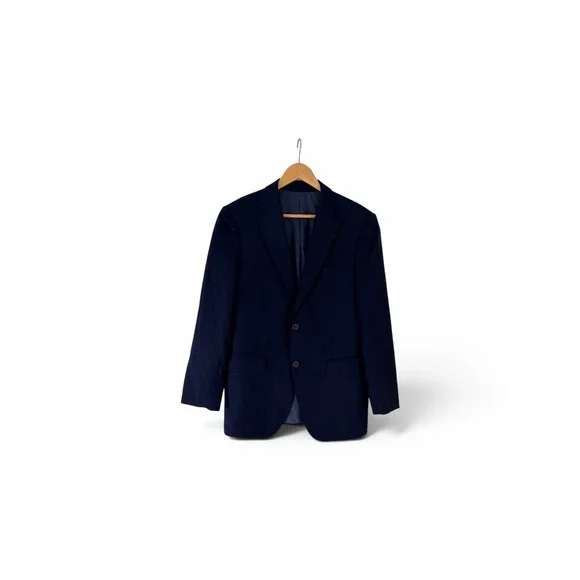 Suitsupply Navy Blue Vitale Barberis Canonico Super 110s Wool Blazer 38R DB113NI