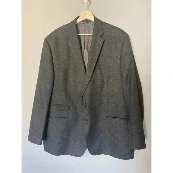 Ralph Lauren Charcoal Mens Sport Jacket Blazer Size‎ 50 R Elbow Patches Business
