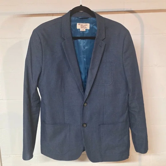 Vintage 90s Original Penguin Blue Textured 2-Button Blazer Sport Coat‎ Size L