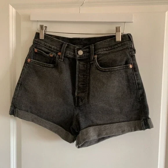 Levi's 501 Women's Demin Shorts Black Sz 28
