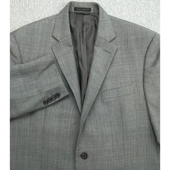 Lauren Ralph Lauren Blazer Mens 42R Glen Plaid 100% Wool 2 Button‎ Single Breast