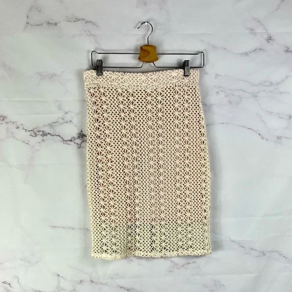 FREE PEOPLE Boho Crochet Skirt