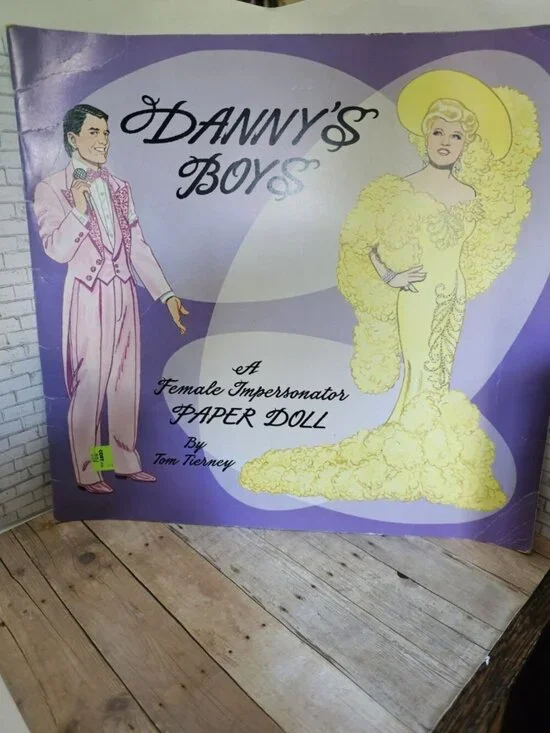 Vintage Danny's Boy Female Impersonator Paper Doll Tom Tierney Mae West Rare HTF
