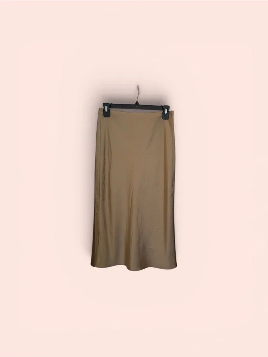 J. Crew Tan Midi Skirt