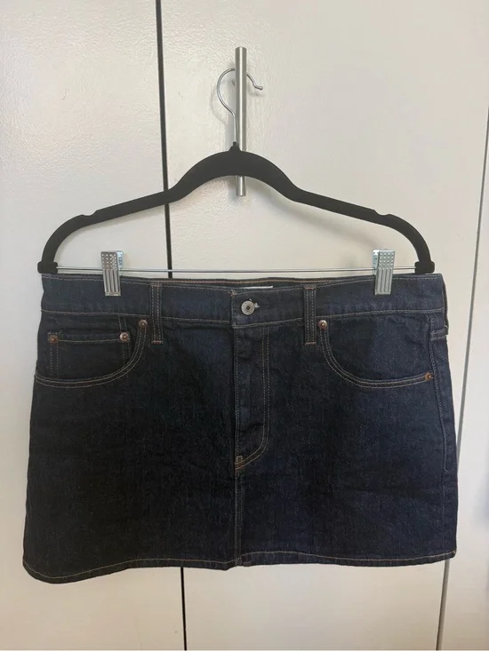 Abercrombie Dark Blue Denim Mini Skirt