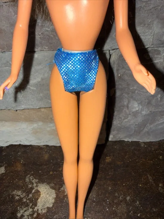 Barbie Vintage blue sparkle bikini bottom