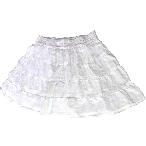 House oi Harlow 100%. Linen Mini Skort Soft Girl Coastal Beach size S