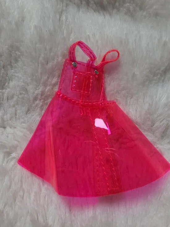 LOL OMG Fierce Doll Neonlicious Replacement Pink Translucent Skirt Dress Piece