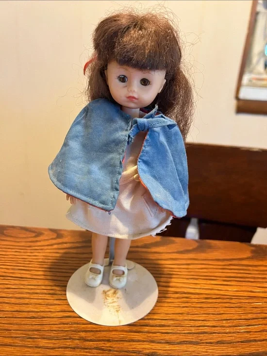 Blue-Cape Doll with White Dress - Kids Toys