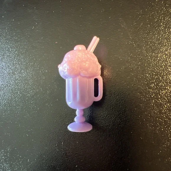 Vintage Barbie Purple‎ Milkshake Cup Drink Doll Accessory