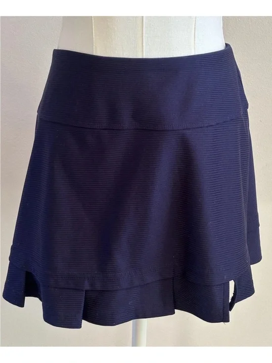 Bolle Navy Tennis Skort Women’s Large Golf Pickleball Athletic Skirt Built-I