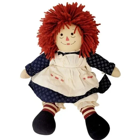 Vintage Raggedy Ann Country‎ Looking Raggedy Ann Russet Haired Ann Doll 15