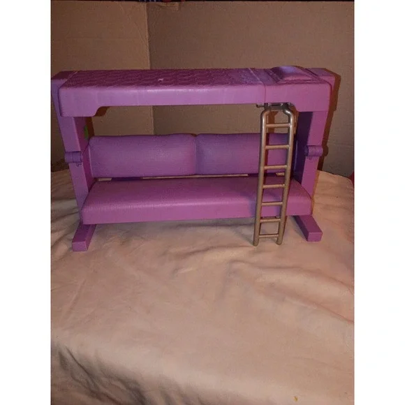 Barbie FHY73 Purple Transforming 2-in-1 Sofa Bunk Bed Furniture with Ladder