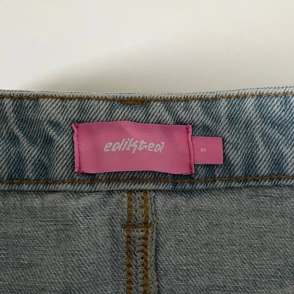 Edikted Mini Skirt Micro Jean Skirt