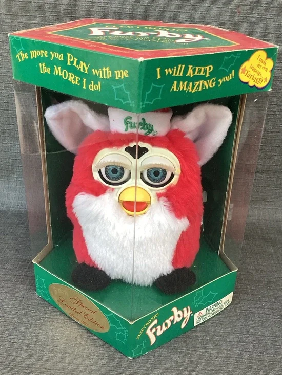 Vintage 1999 Santa Furby Special Limited Edition Christmas Tiger Electronics