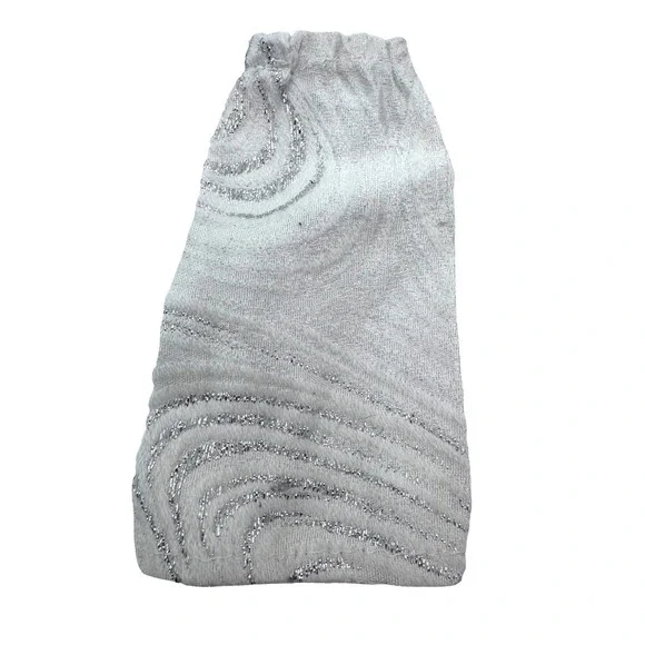 Barbie‎ Vintage White Skirt Kids Silver Glitter Swirl Pattern Fashion Accessory
