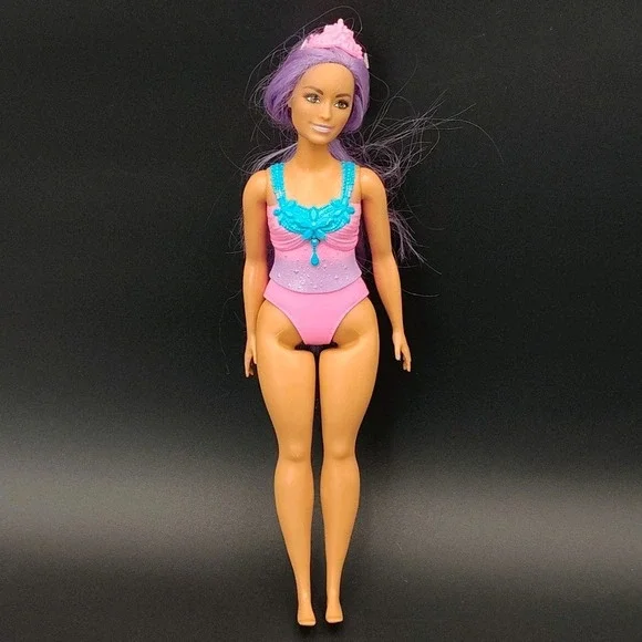 2010 Mattel‎ Barbie Dreamtopia Doll Princess Crown Purple Hair 👀📸SEE📏📸