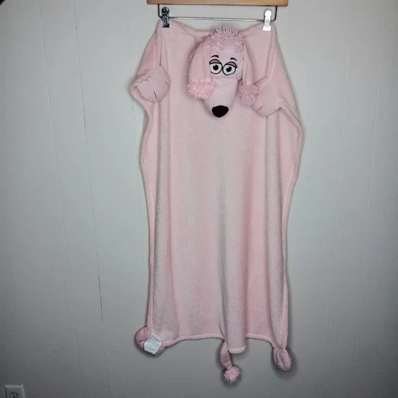 Cuddle Uppets Pink Plush Poodle Puppet Blanket Jay @ Play Snuggle Buddy Lovey