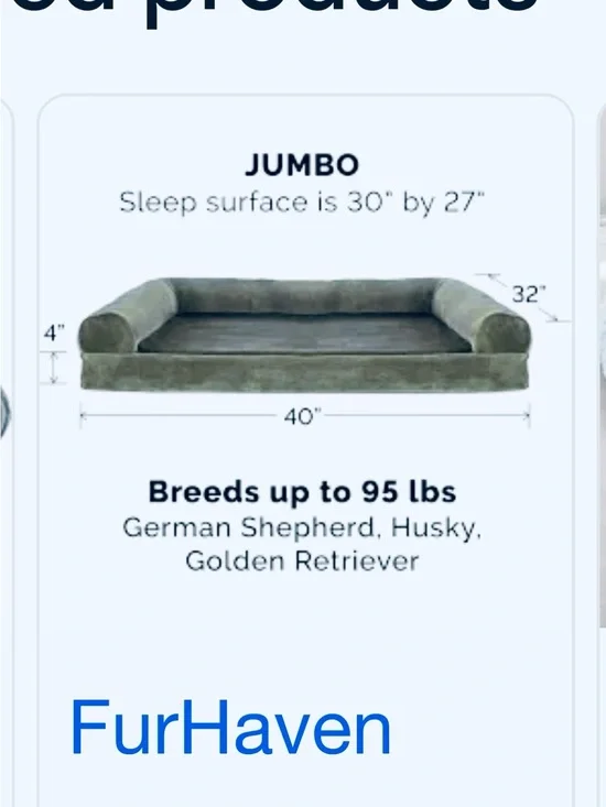 FurHaven Jumbo Bolster Dog Bed in Olive Green