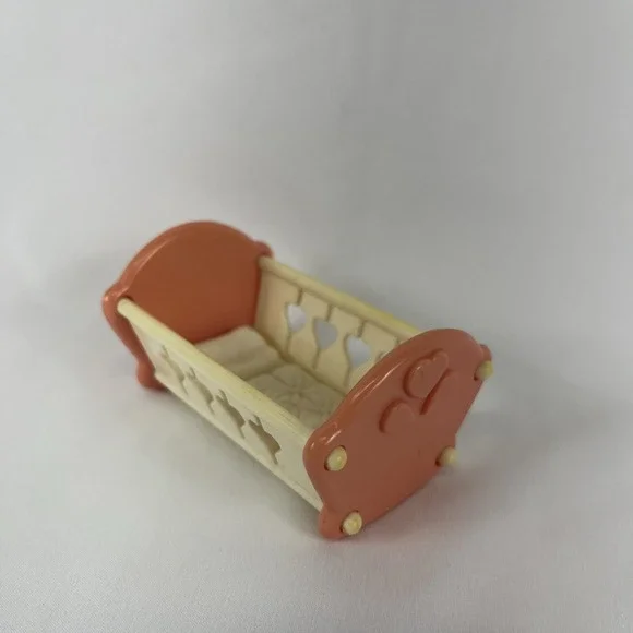 Loving Family Fisher Price Dream Dollhouse #4600‎ White Pink Cradle Accessory