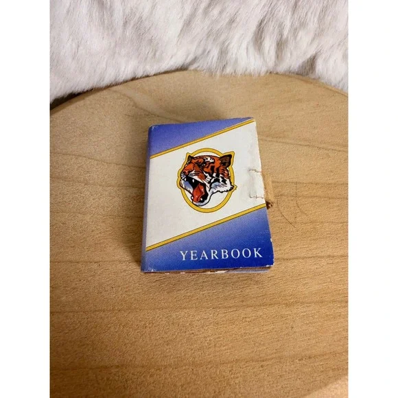 Vintage Mattel Barbie Yearbook Miniature Tiger Mascot Doll Accessory 1990s Blue