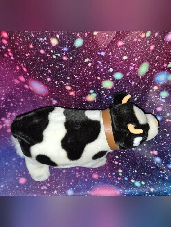 Vintage 1983 Iwaya Roly Poly Friendly Calf Cow 🐄 Original Box | Untested