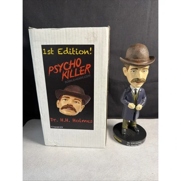 Ultra Rare Dr H.H. Holmes Psycho Killer BobbleHead - 1st Edition 2018  - 76/300