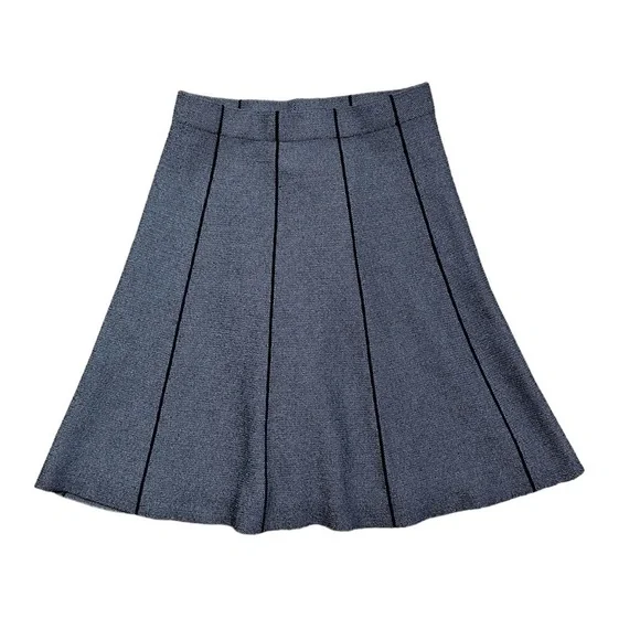 Zara Basic Dark Grey A-Line High Waisted Mini Skirt US S