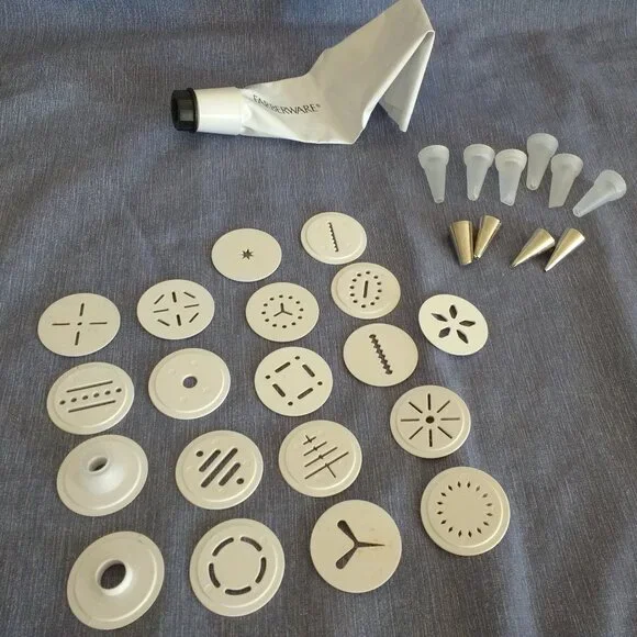 Faberware Piping bag + set tips Icing frosting cake, cookies, Decoration, Baking