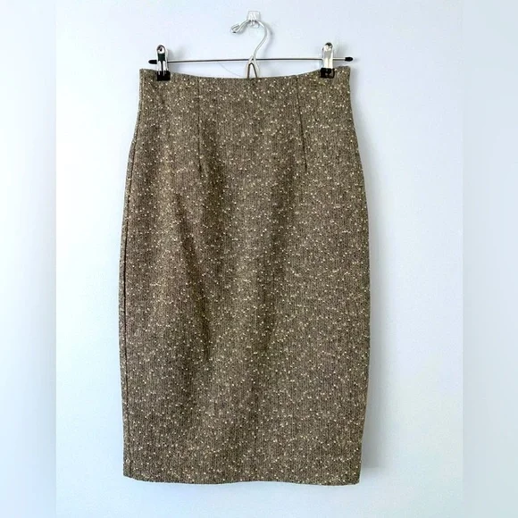 Renee C, By So Cool Womens Size S Straight Pencil Skirt Color Grey Tweed Wool